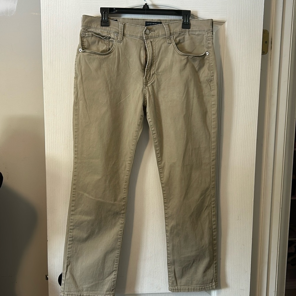 Lucky Bran khaki light weight pants